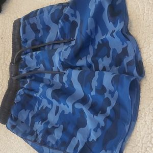 Blue camo shorts